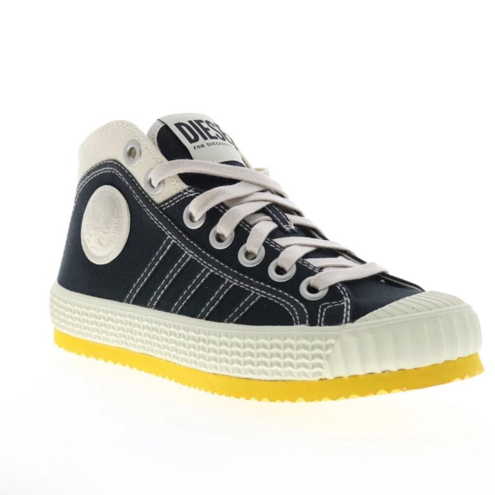 Diesel Women's Black and Yellow Trainers